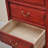 Red Entryway Cabinet