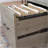 L-Shaped Desk, Brown Finish