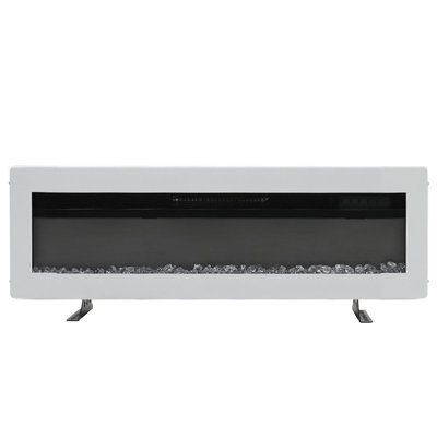 Belfry Heating 127 cm W White Electric Fireplace