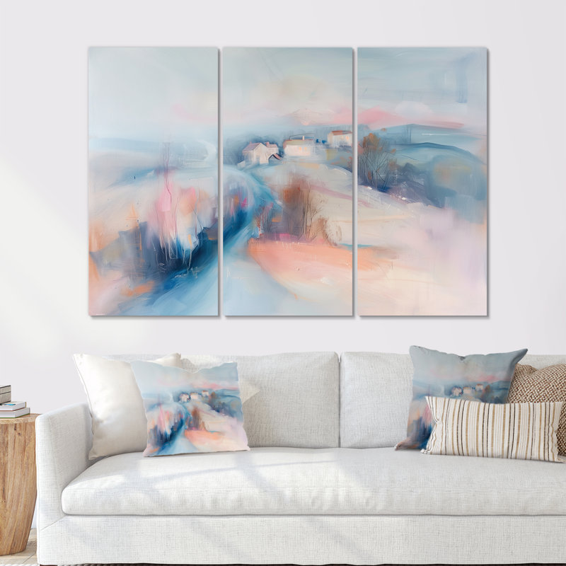 Ensemble de salon Wall Art, Toile tendue, H 28 po x l 36 po x P 1 po