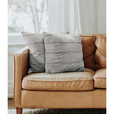 Ruffled Throw Pillow Set of 2