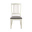 Chaises d'appoint de salle à manger rembourrées en tissu, 2, blanc antique - Cool Room Casual Chairs 2, blanc, revêtement texturé-1052807083-1052807082