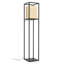 Lampe sur pied dorée et noire