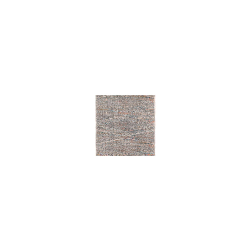 Tapis à carreaux orange / gris, Tapis de couloir 2 pi x 8 pi
