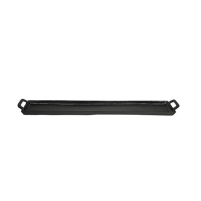 Black Alum. Tray With Handles