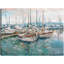 Silent Harbor par Studio Arts 36x27" - Tableau sur toile représentant des bateaux côtiers-1390640626-1390640629