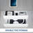 VIVO White Dual Level Pull Out Under Desk Storage Drawer Set without Shell