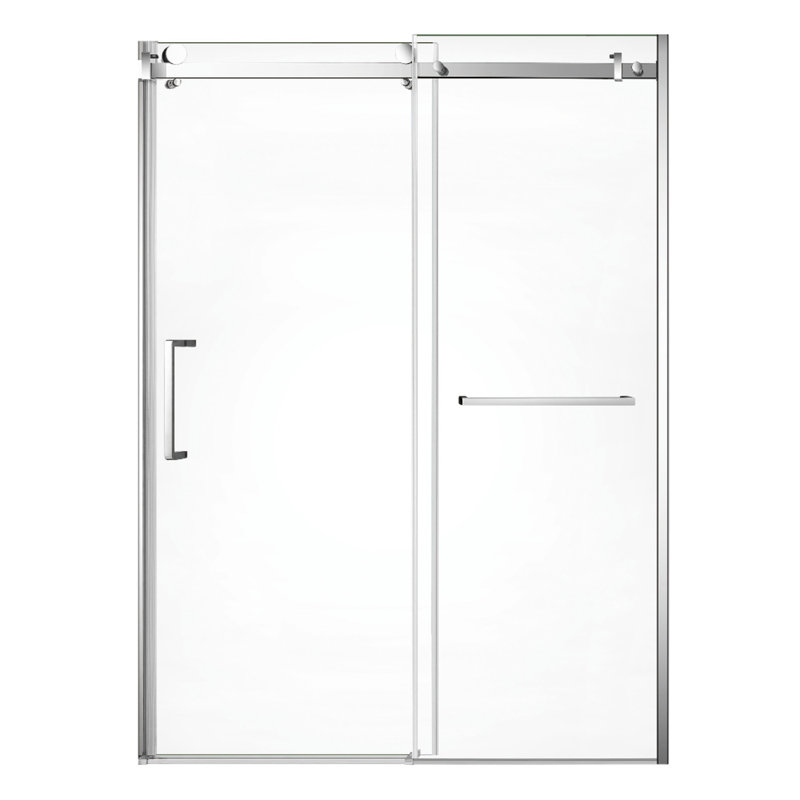 Kingston Brass Prato 60" L X 76" H Left Handed Showe Door, Polished Chrome