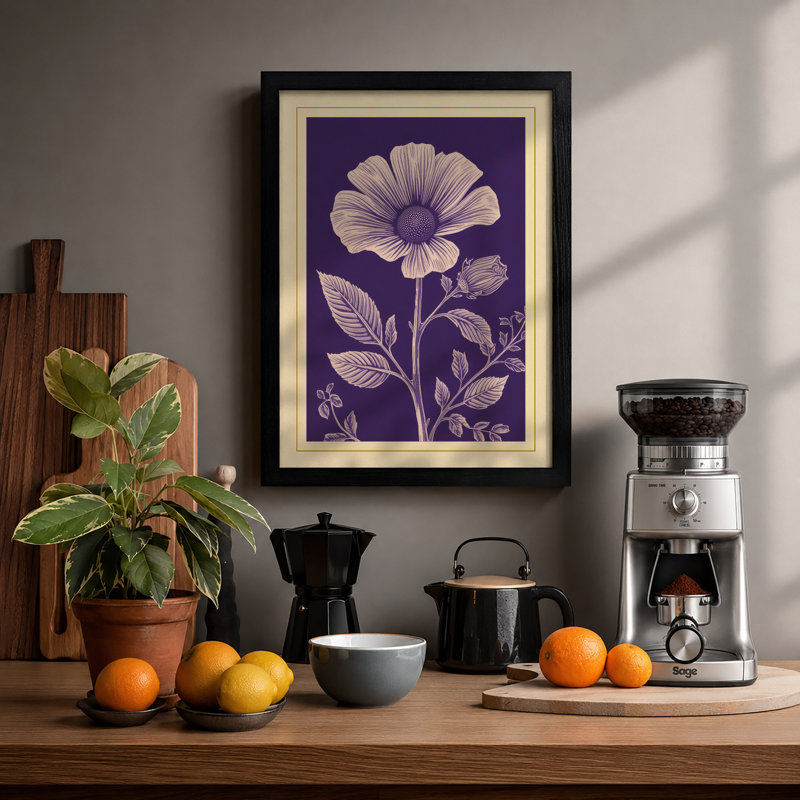Bloom Botanical - Framed Print, Black, A3 - 42.0 x 29.7 cm
