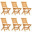 Wilshire 6 - Person Teak Patio Dining Set with Rectangular Table