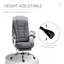 Fauteuil de direction en tissu de lin Vinsetto