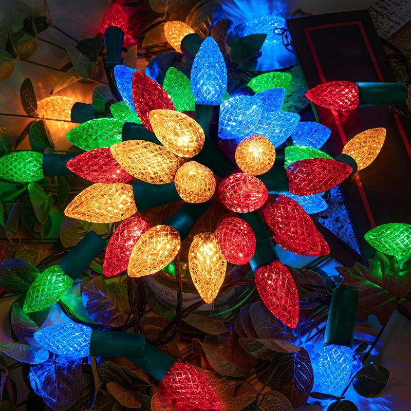 Guirlande de Noël C6, Multi-couleur, 200LED
