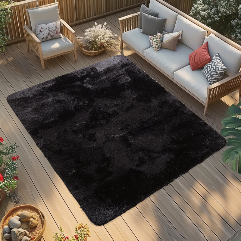 Machine-Washable Living Room and Bedroom Rugs, Plus Soft and Plush Long-Pile Bedside Mats, Ideal for Children's Rooms, Dormitories, and Nurseries