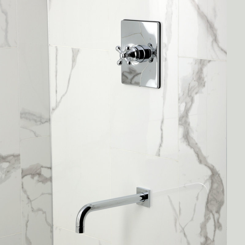 Robinet de baignoire à pression équilibrée Kingston, Chrome poli