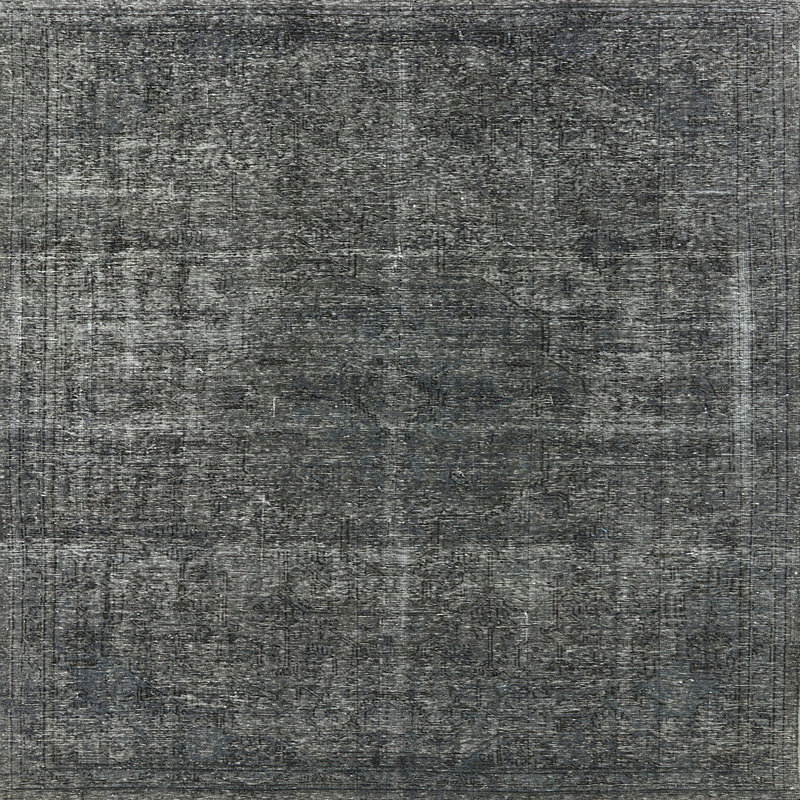 Tapis oriental noir Jamarion, Carré 8 pi