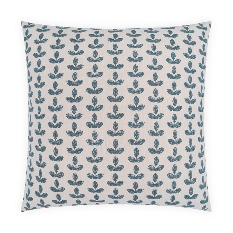 Clemence Throw Pillow, Blue, Square 20"