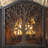 Kittleson Large Tree of Life Fire Screen with Door - Black-80889465