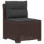 234 cm W Patio Sofa with Cushions-428163987-428163986