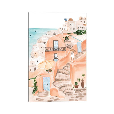 Santorini by Sabina Fenn - Painting on Canvas