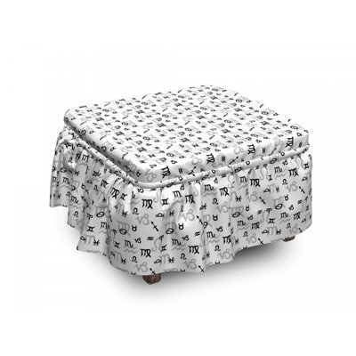 Box Cushion Ottoman Slipcover