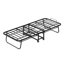 Lit pliant avec matelas 75 po x 31 po Lit pliant portable pour adultes avec matelas en mousse à mémoire de forme de 5 po d'économie d'espace
