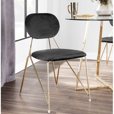 Danton 18.5'' H Velvet Upholstered Side Chair
