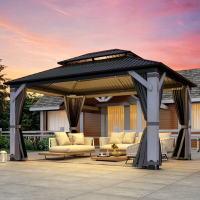 Pavillon de jardin d'extérieur en bois Gartoo