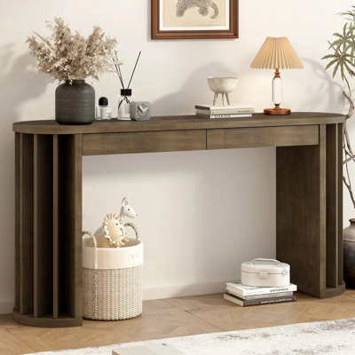 Console ovale simple de style nordique