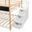 Full over Full Bunk Bed (White, Natural)
