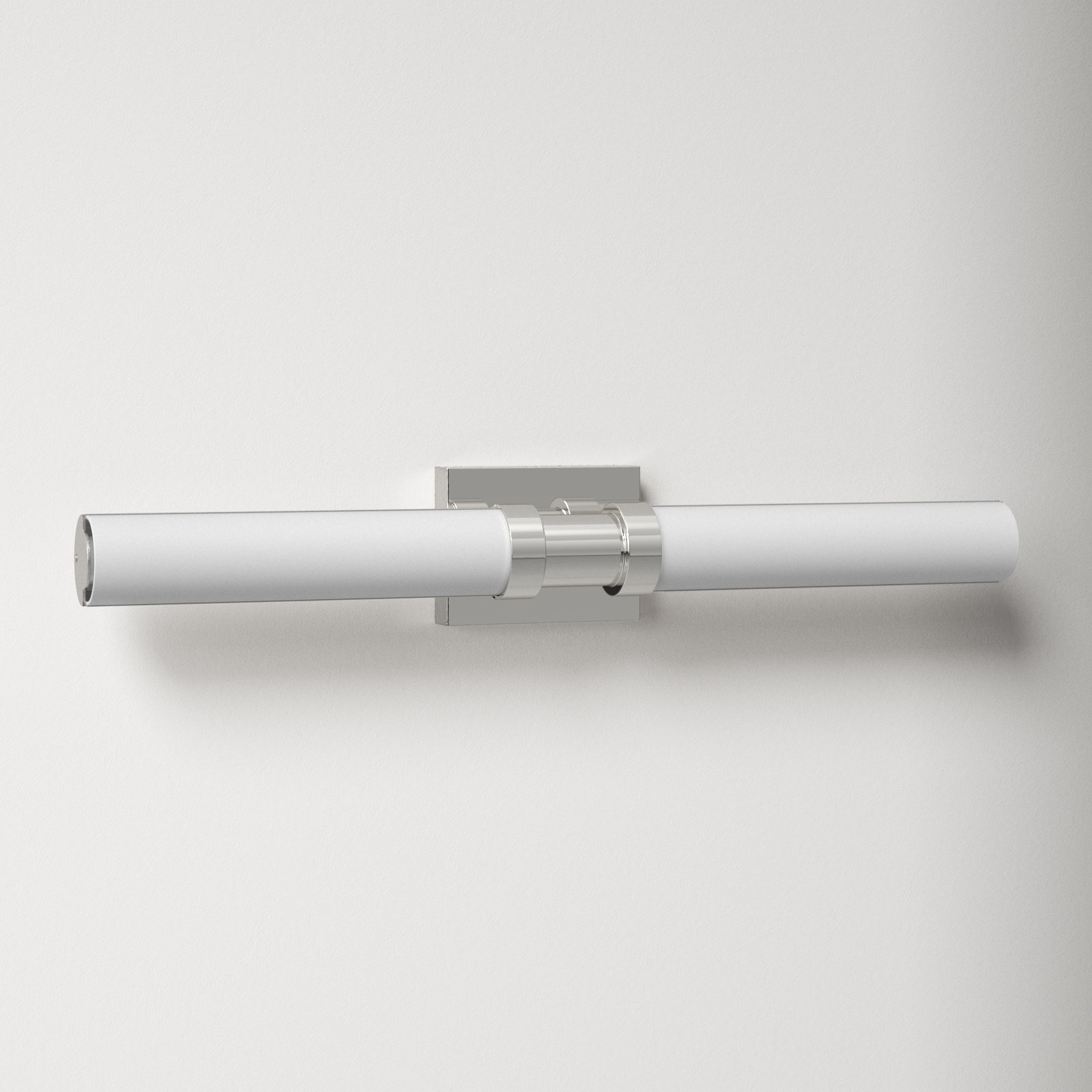 Kelan Single Frosted Dimmable LED Vanity Light, Chrome, 26.75"H x 4.75"W x 4.5"D, 20W
