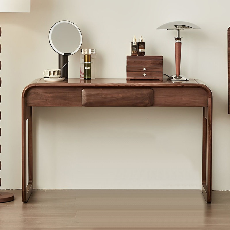 Japanese retro style solid wood dressing table