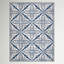 Tapis ikat bleu et gris Aquilino-799111098
