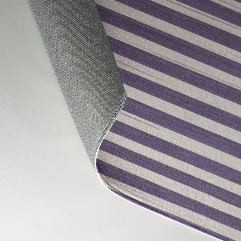Tapis intérieur / extérieur mauve HorizontalStripes, Rectangulaire 3 pi x 5 pi