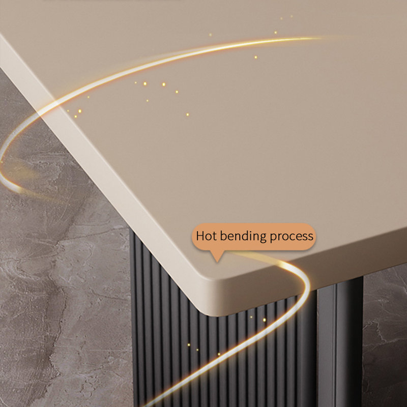 Ensemble de table de salle à manger simple de style italien, H 29,53 po x L 55,12 po x l 31,5 po