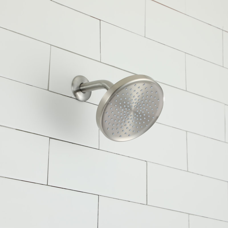 Pomme de douche fixe Rain, Nickel brossé