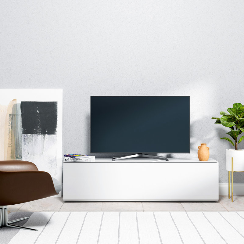 Mochun TV Stand for TVs up to 78", White/White