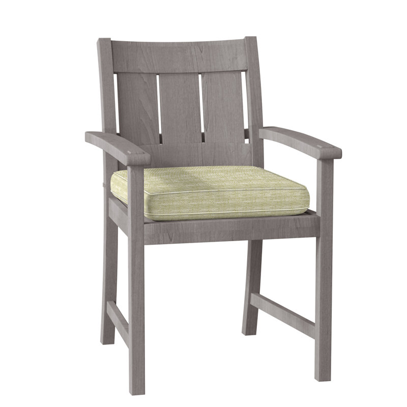 Chaise avec accoudoirs Croquet, Pas de soudure, Teck huître, Perigold ‑ motif de clé onyx