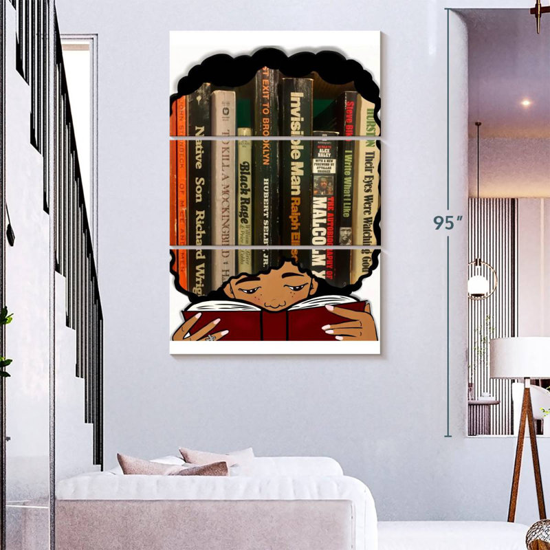 Kerner Read On, 74" H x 48" W