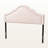 Iridium Nail Head Trim Full Light Pink Velvet Upholstered Headboard, 56.02" H X 55.97" W X 2.28" D-254773808-254773822