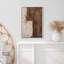 Style Mid-Century brun foncé, formes abstraites neutres, grand cadre rustique, décor minimaliste M20-119461020-101791377-101791375