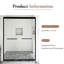 Porte de douche coulissante double l 50 à 54 po x H 72 po avec film antidéflagrant-116650993