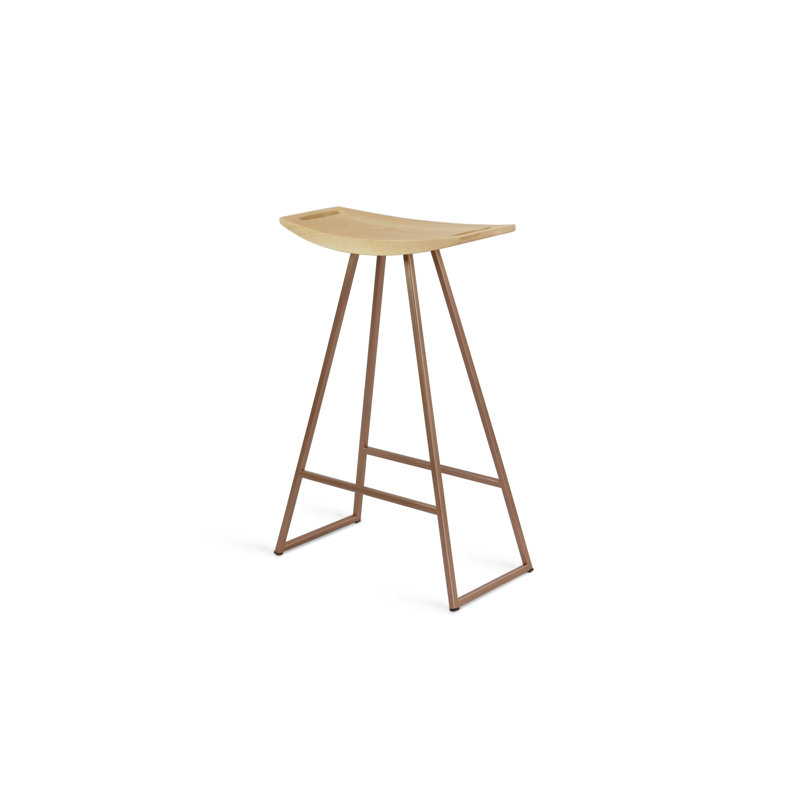 Tabouret de comptoir 24 po Roberts, Érable, Cuivre rose