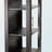 Finn Wood Cabinet With Glass Door in Black Finish, 47.13'' H X 23.43'' W X 15.62'' D