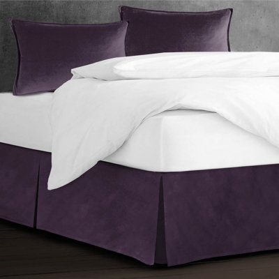 Jupe de lit en velours