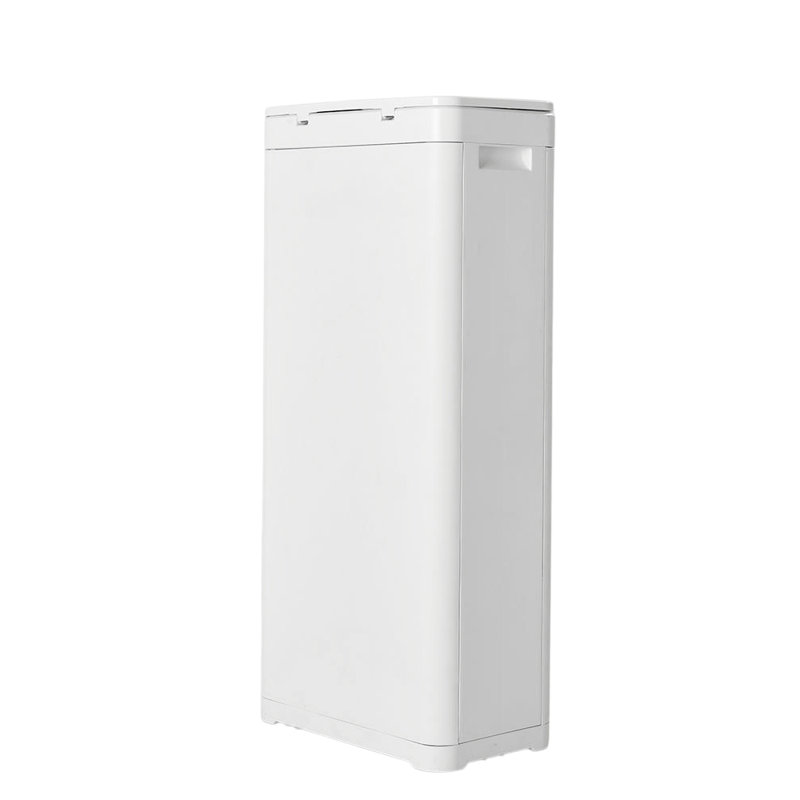 Plastic Touch Top Waste Bin, 25, White
