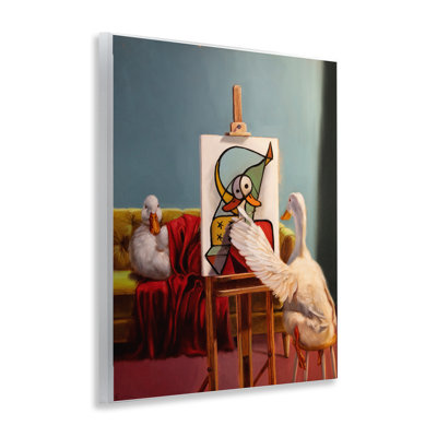 «Duckcasso Funny Painter», plaque murale par Lucia Heffernan