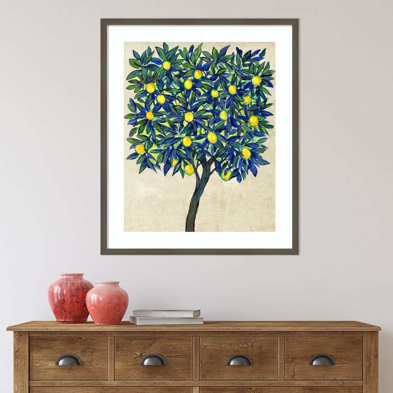 Lemon Tree Composition II by Tim Otoole, Gray, 33.17" H x 27.8" W x 0.88" D