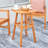 Honey Eucalyptus Wooden Dining Stool
