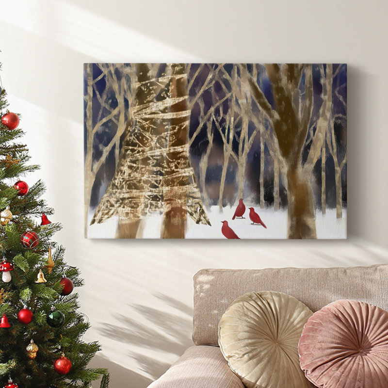 Christmas Holiday Arts - Toile tendue avec châssis, H 24 po x l 36 po