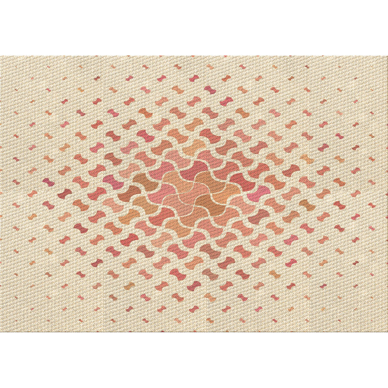 Geometric Indoor Rug, Rectangle 6' x 9'
